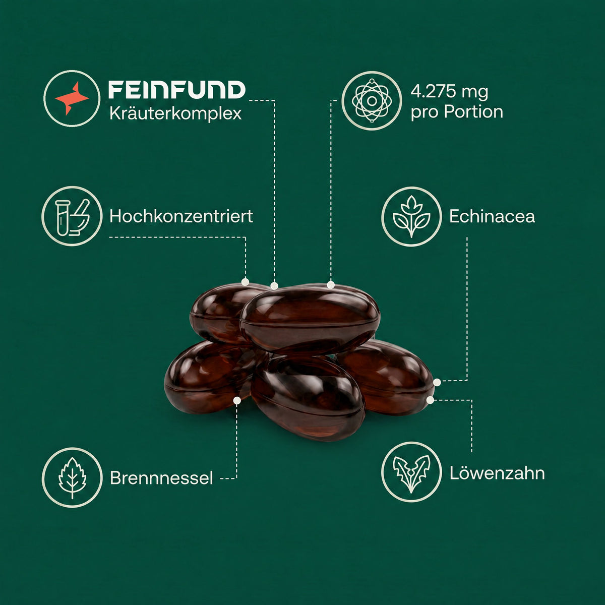FEINFUND Lymph-Drainage Softgels