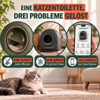 Eine Katzentoilette, drei Probleme gelöst