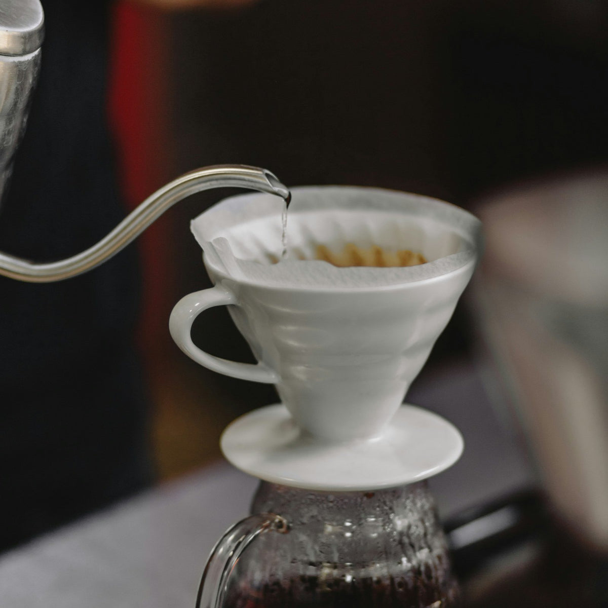 Pour-Over-Kaffeeset mit Schwanenhalskessel